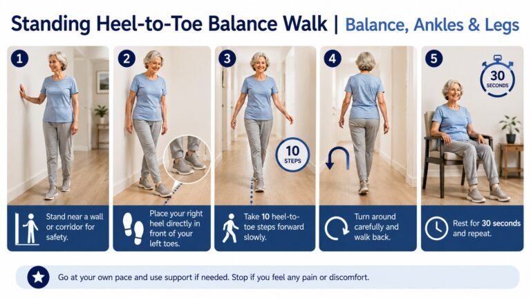 heel to toe balance exercise
